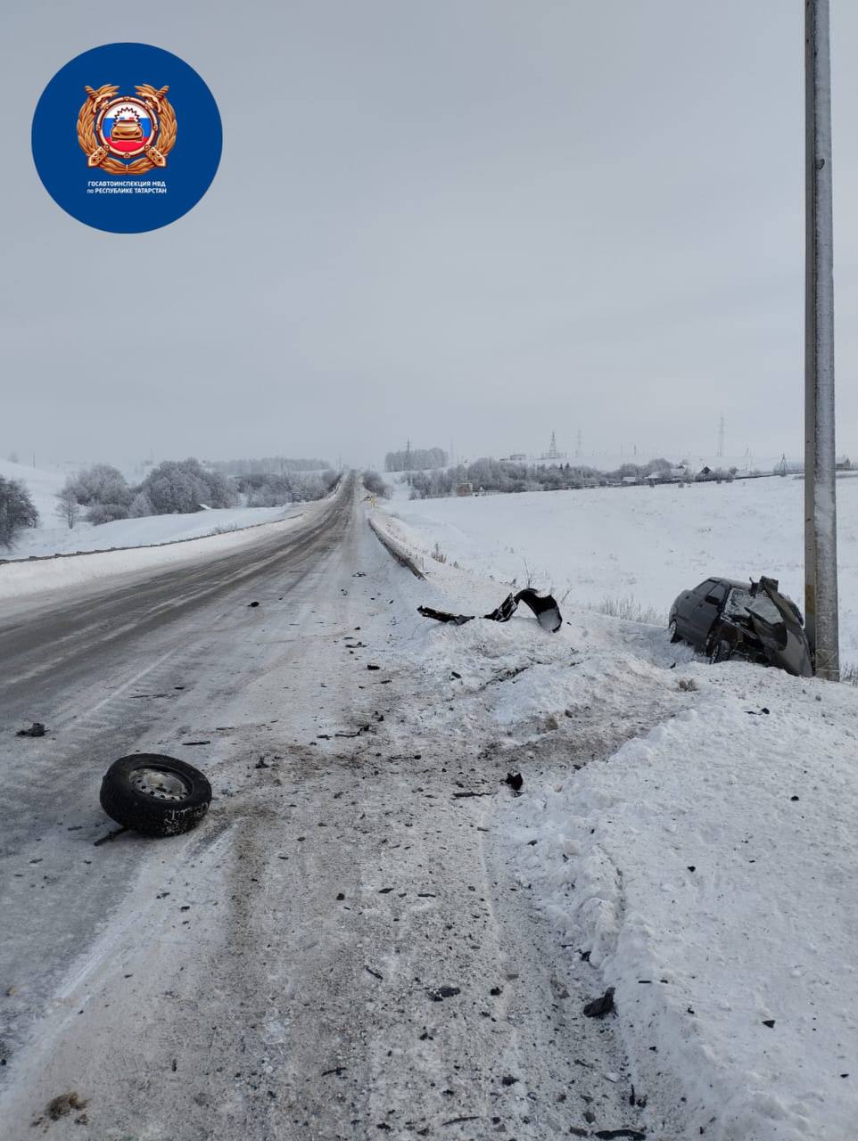 В Татарстане столкновении двух легковушек один человек погиб, двое пострадали 