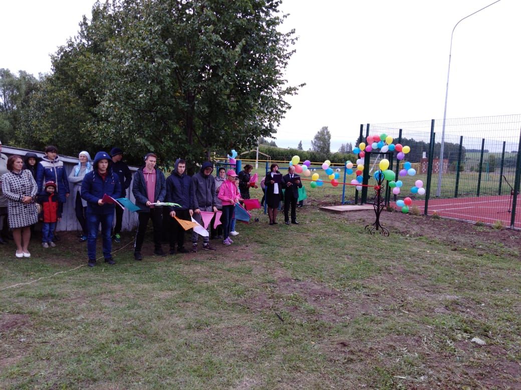 В селе Нижняя Русь Кукморского района состоялось открытие спортивной площадки