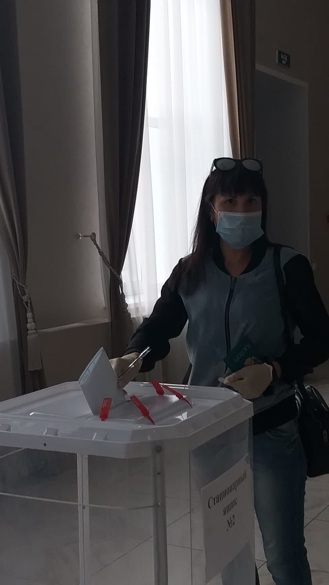 В Кукморе процесс голосования по поправкам в Конституцию РФ проходит организованно
