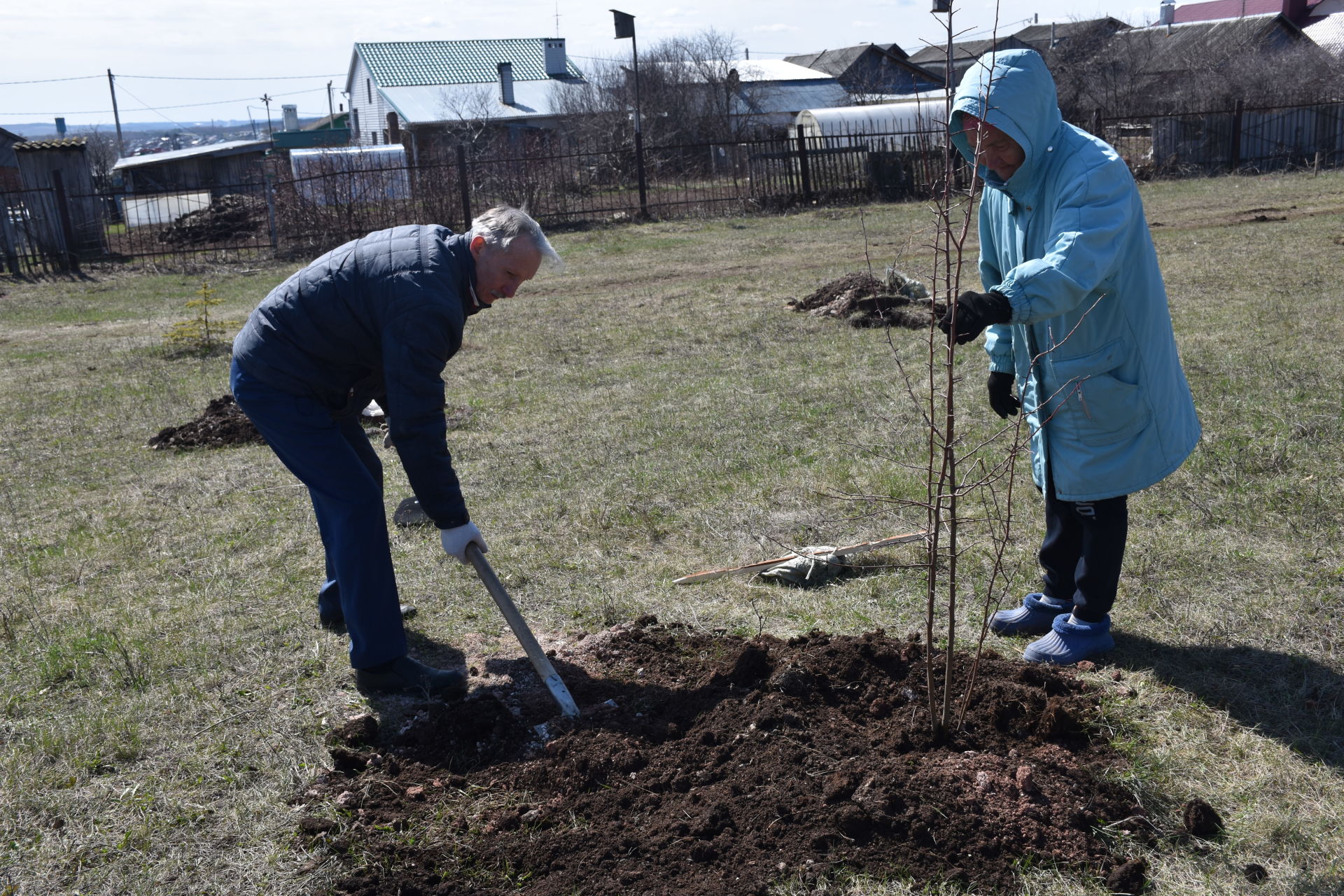 В Кукморе высадили саженцы деревьев в рамках акции «Сад памяти»