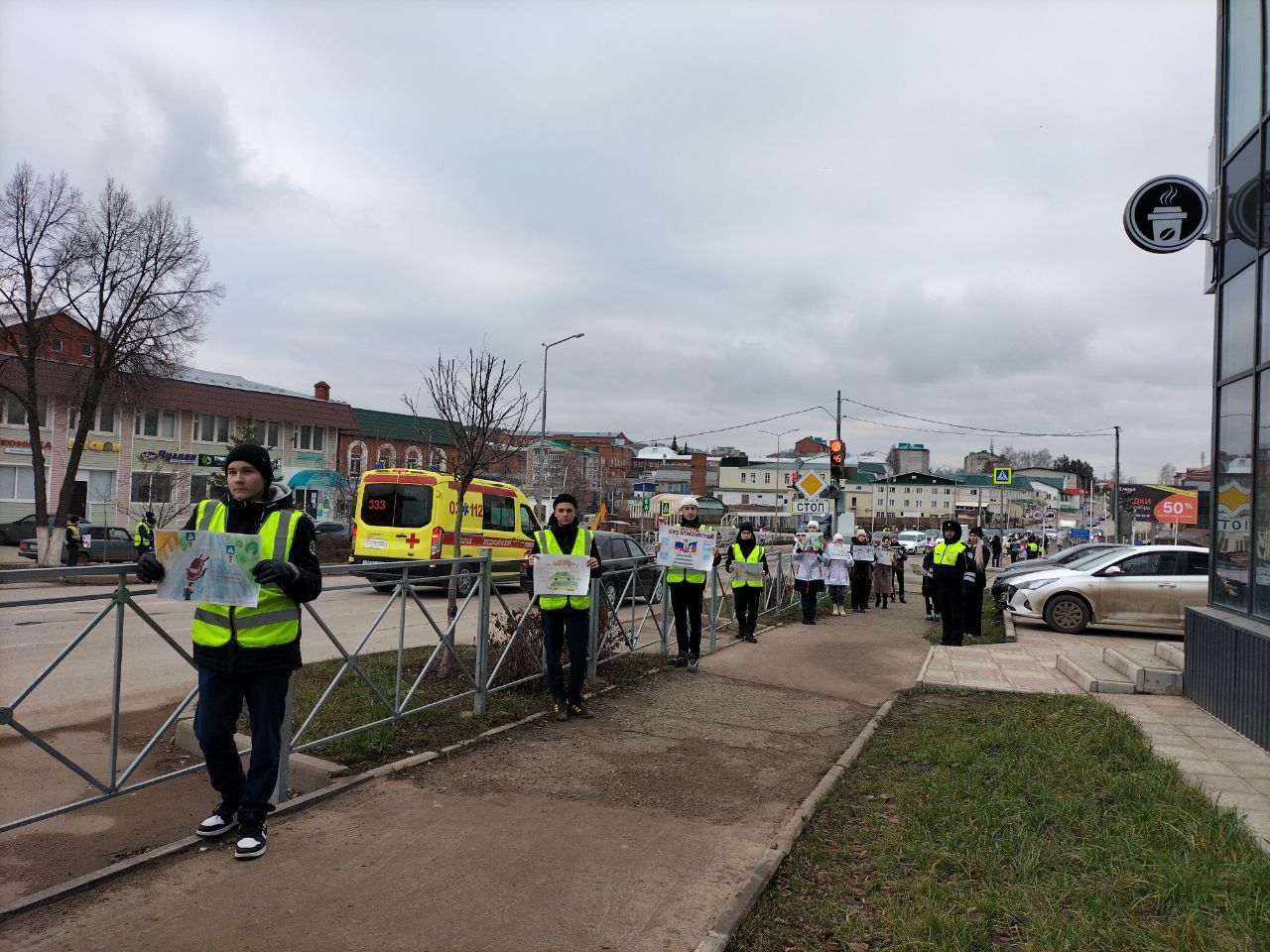 В Кукморе провели акцию по БДД, посвященную Всемирному дню памяти жертв ДТП