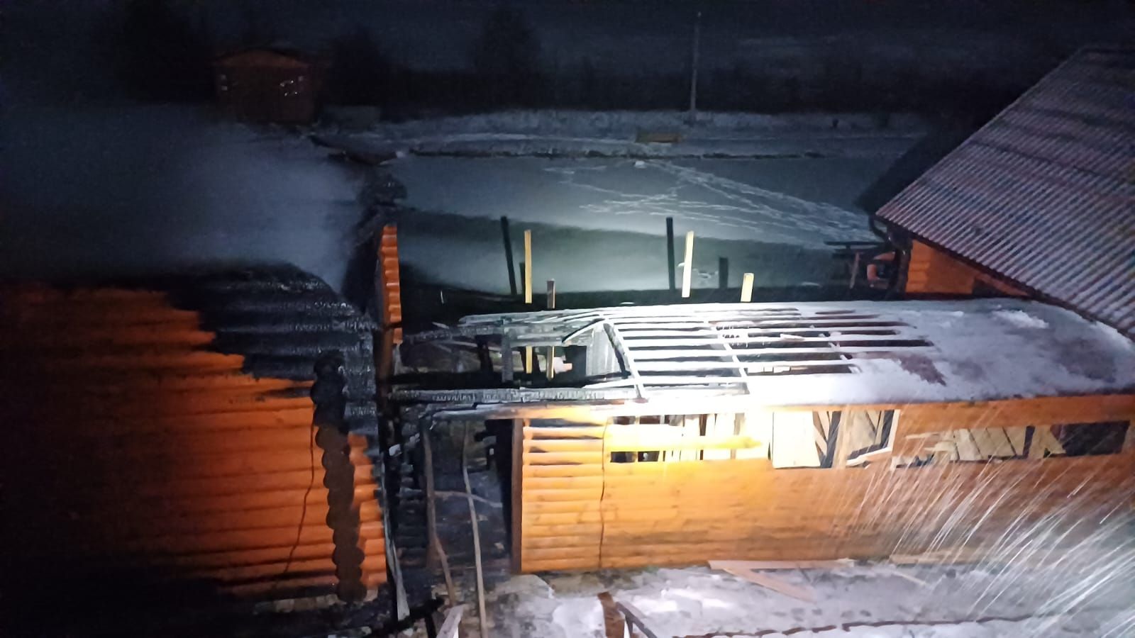 В деревне Кукморского района сгорел дачный домик