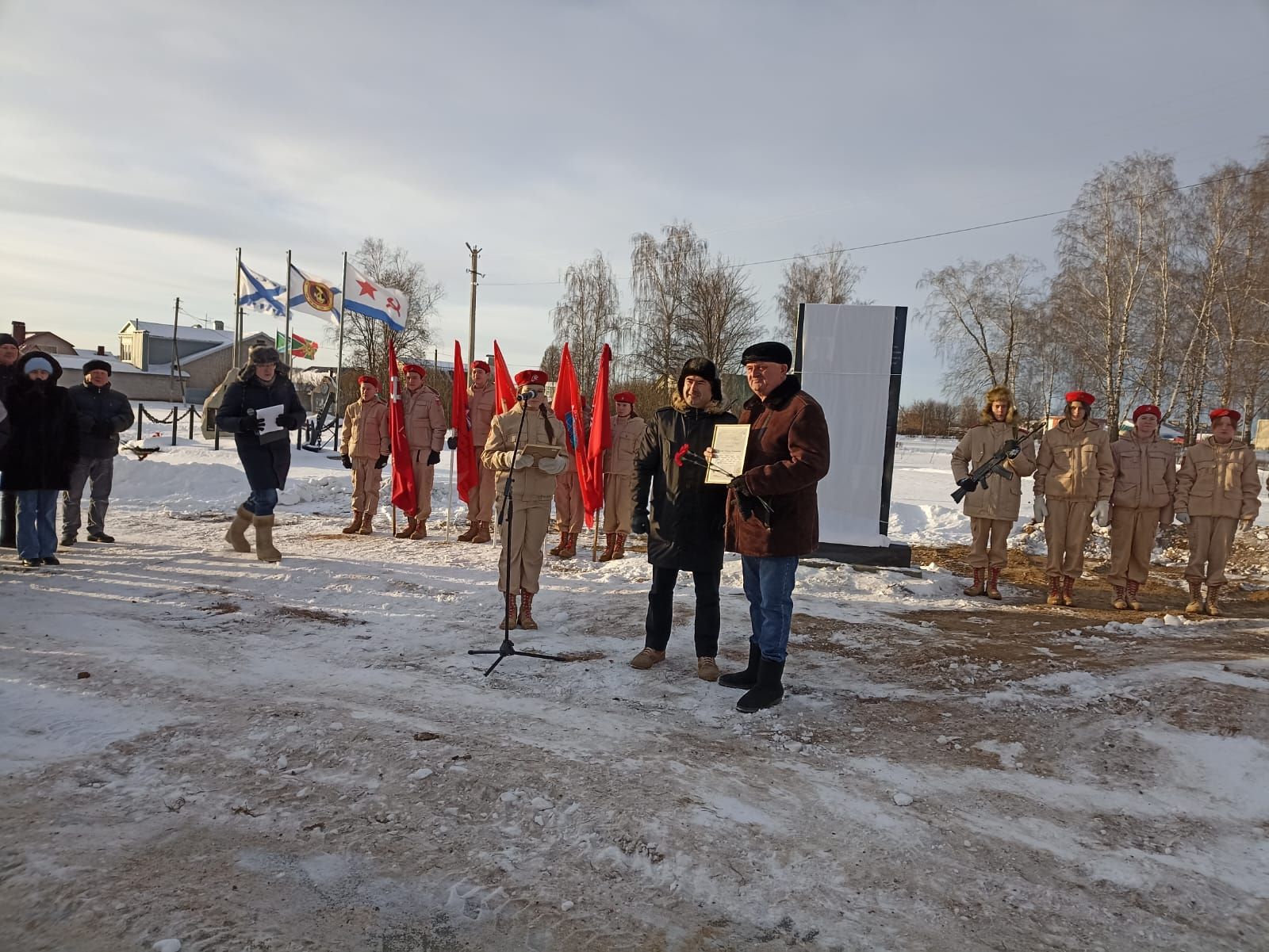 В Кукморском «Парке Победы» открыли памятник