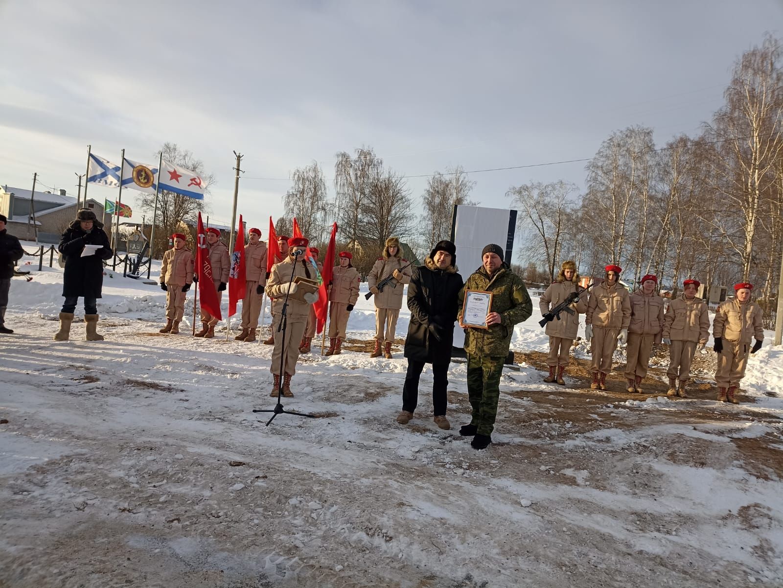 В Кукморском «Парке Победы» открыли памятник