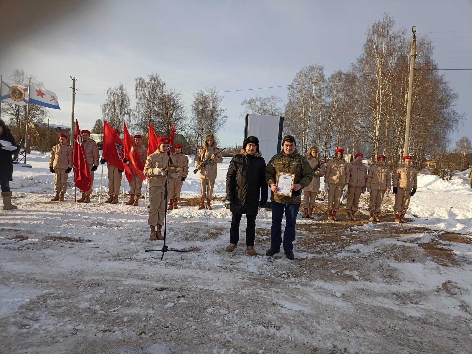 В Кукморском «Парке Победы» открыли памятник