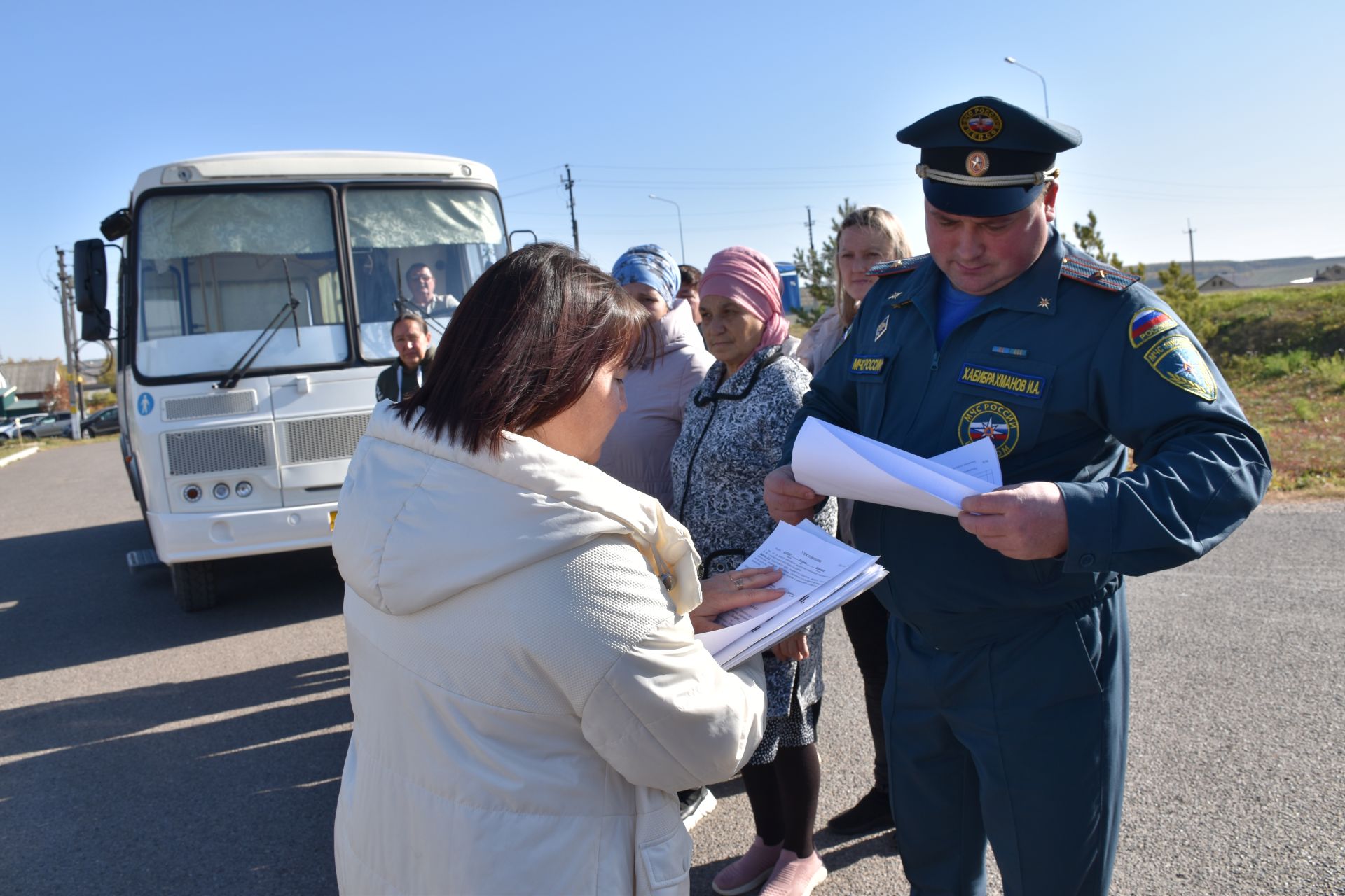 Тренировка по развертыванию эвакуационного пункта прошла в Кукморском районе