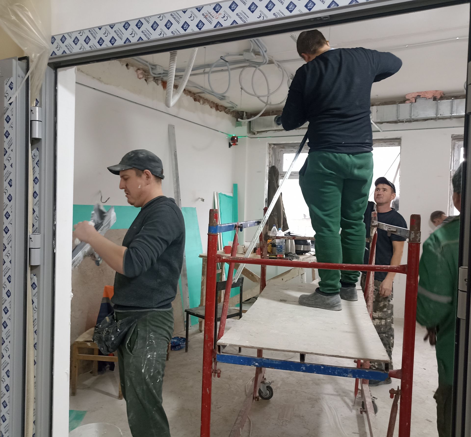 Кукмара район үзәк дәваханәсенең кардиология һәм терапия бүлекләрендә ремонт бара