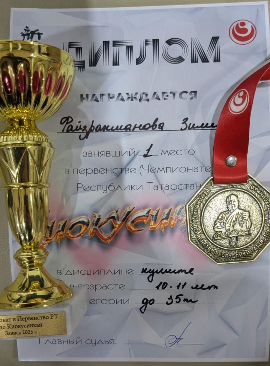 Спортсмены из Кукмора заняли призовые места в соревнованиях «Первенство Татарстана по киокусинкай каратэ»