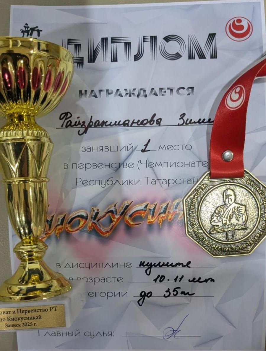 Спортсмены из Кукмора заняли призовые места в соревнованиях «Первенство Татарстана по киокусинкай каратэ»