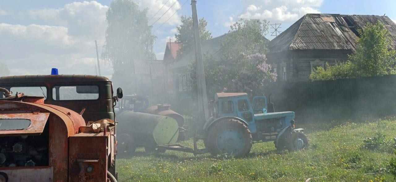 Кукмара районында кеше яшәми торган йорт янып беткән