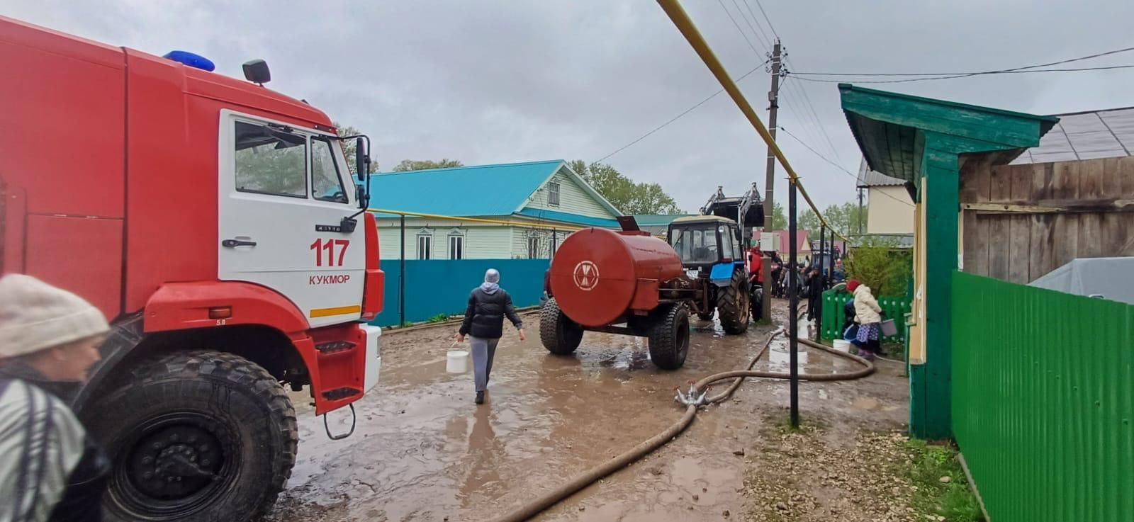 Кукмара районында бер йорт янган, икенчесенә дә зыян килгән