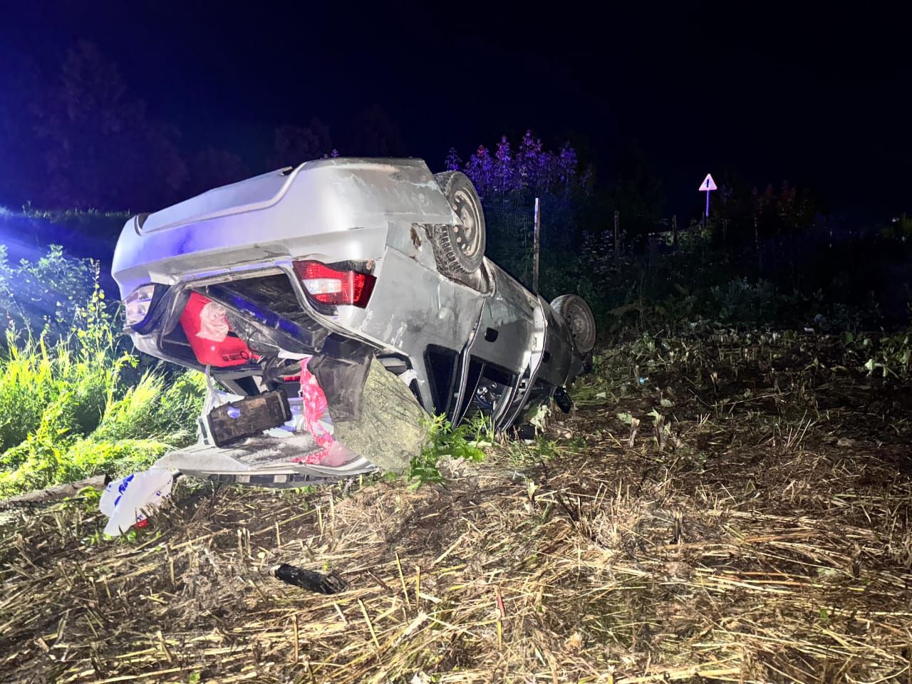 Кукмарада җиңел автомобиль юл читенә төшкән, 17 яшьлек пассажиры зыян күргән