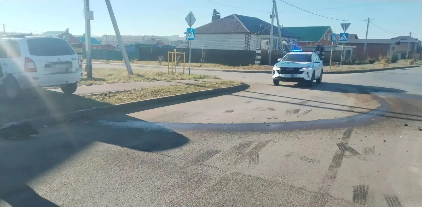 На перекрёстке в Кукморе столкнулись два автомобиля