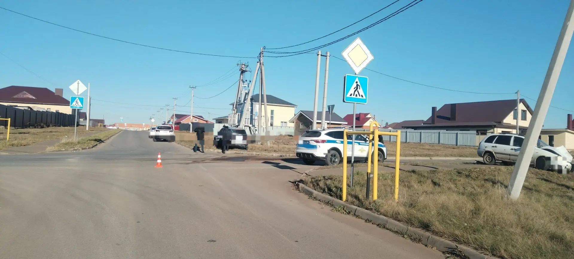На перекрёстке в Кукморе столкнулись два автомобиля