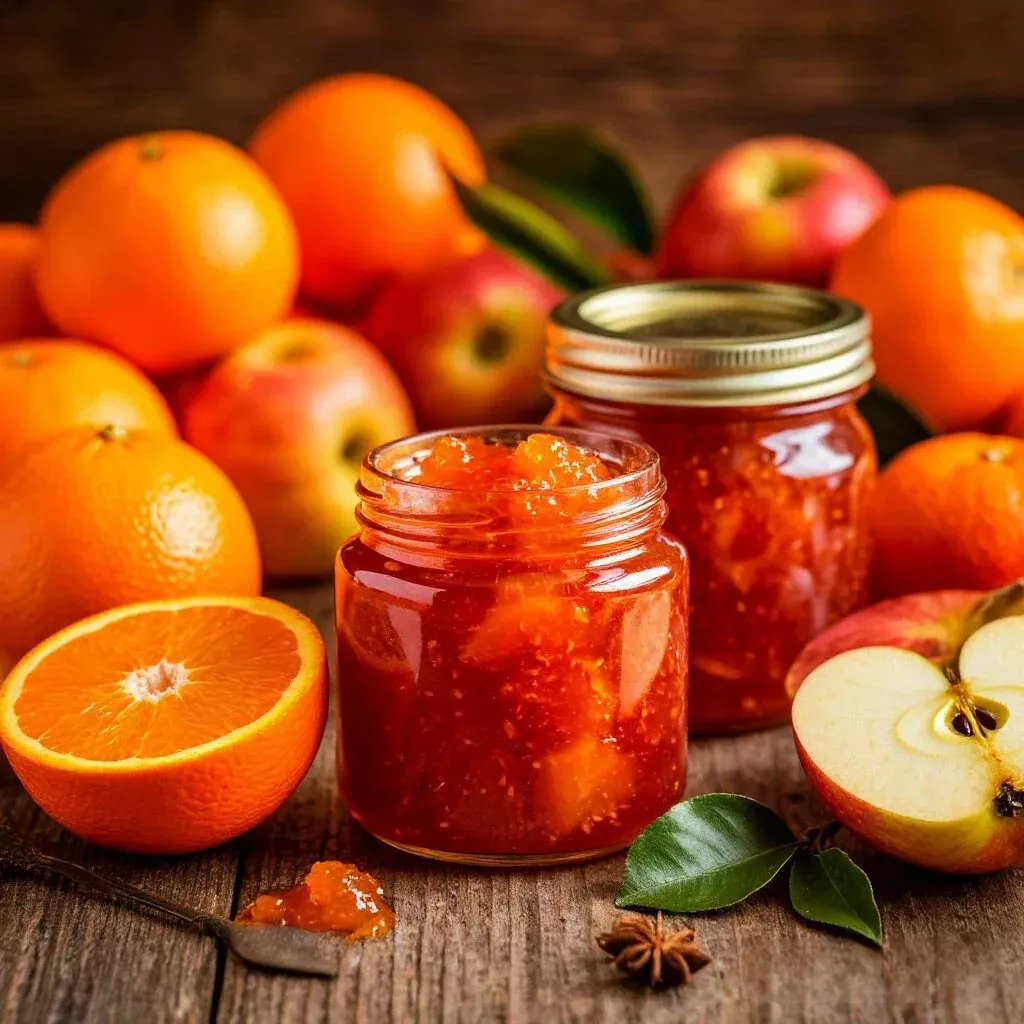 Яблочное варенье с апельсином