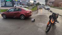 Кукмарада питбайкта хәрәкәт итүче яшүсмер машина белән бәрелешкән
