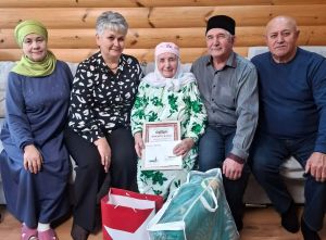 Жительница Кукморского района Сания Маликова отметила 98-летие