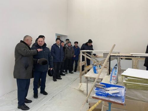 Сергей Димитриев Кукмара районындагы объектларда алып барылучы ремонт эшләренең барышы белән танышты