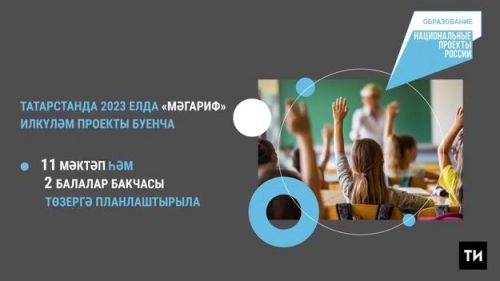 2023 елда Татарстанда илкүләм проектлар буенча 11 мәктәп һәм 47 ФАП төзеләчәк