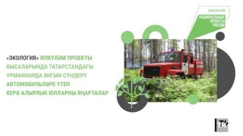 «Экология» проекты буенча Татарстанда урман янгынын сүндерү машиналары өчен юллар төзелә