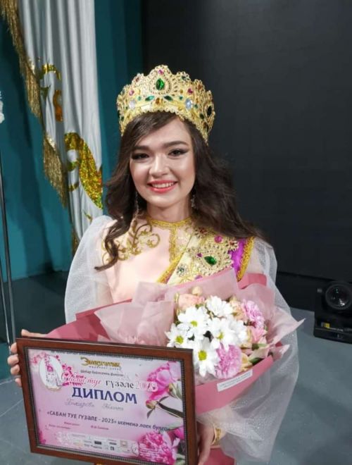 Кукмара районы Арпаяз авылыннан Гөлинә Бакирова Яр Чаллыда “Сабантуй гүзәле-2023” бәйгесендә җиңү яулады