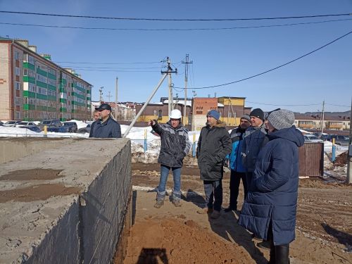 Район башлыгы Сергей Димитриев төзелеш эшләренең барышы белән танышты