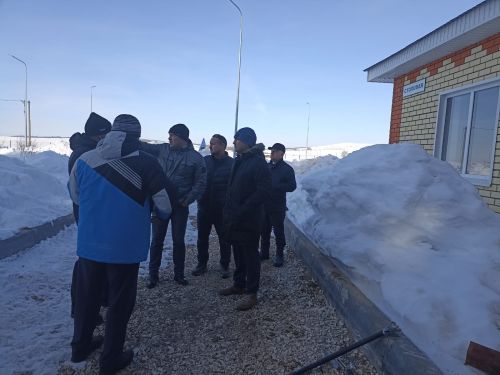 Район башлыгы Сергей Димитриев төзелеш эшләренең барышы белән танышты