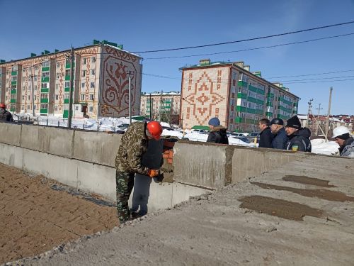 Район башлыгы Сергей Димитриев төзелеш эшләренең барышы белән танышты