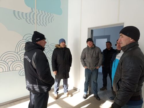 Район башлыгы Сергей Димитриев төзелеш эшләренең барышы белән танышты