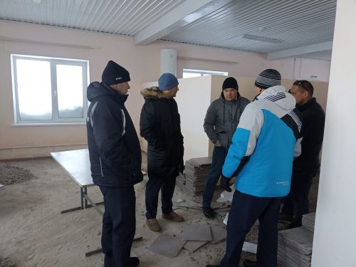 Район башлыгы Сергей Димитриев төзелеш эшләренең барышы белән танышты