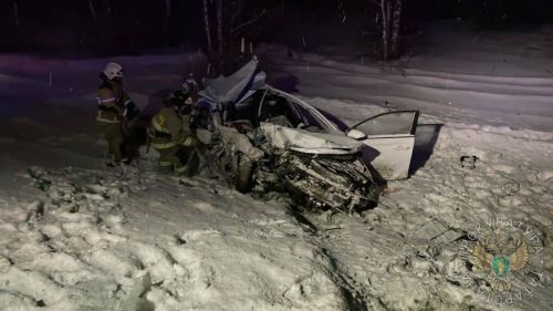 В Татарстане при столкновении легковушки и грузовика погибли два человека