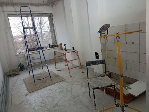 Кукмара район үзәк дәваханәсенең кардиология һәм терапия бүлекләрендә ремонт бара