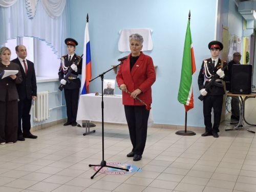 Кукмарада Герой истәлегенә мемориаль такта һәм Герой партасы ачылды