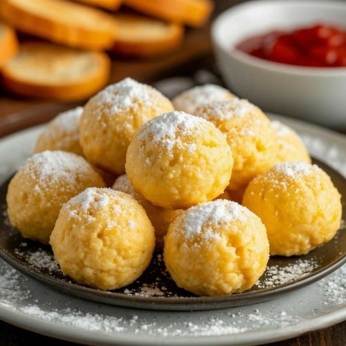 Вкусный рецепт: Сырные шарики «Снежки»