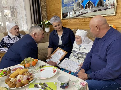 Балыклы авылында гомер итүче тыл ветераны Равилә Мусина 95 яшьлек юбилеен билгеләп үтте