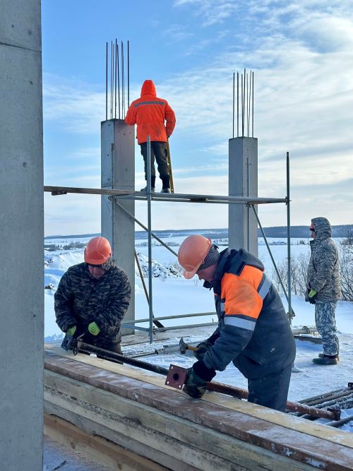 Глава Кукморского района осмотрел стройплощадку мечети «Фатиха»