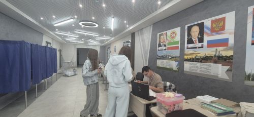 Кукмараның 1664нче номерлы сайлау участогында тавыш бирү актив рәвештә бара