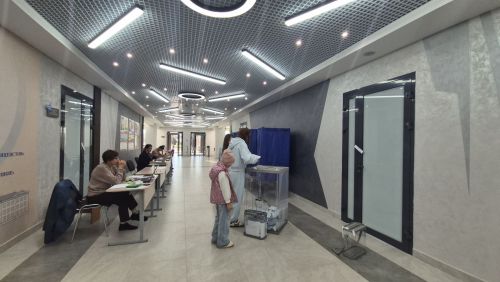 Кукмараның 1664нче номерлы сайлау участогында тавыш бирү актив рәвештә бара