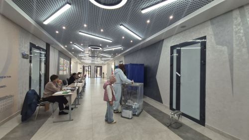 Кукмараның 1664нче номерлы сайлау участогында тавыш бирү актив рәвештә бара