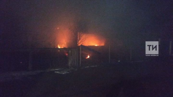 В Татарстане огонь полностью уничтожил два дома, погибла хозяйка одного из них