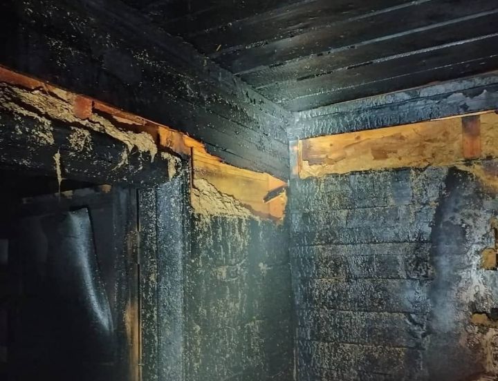 Вспыхнувший в Кукморском районе пожар повредил частный дом