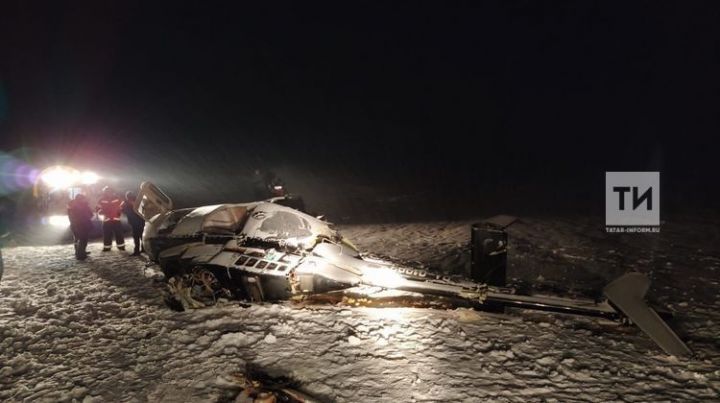 Под Лаишево разбился вертолет