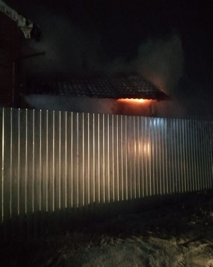 В Кукморском районе произошел пожар в бане