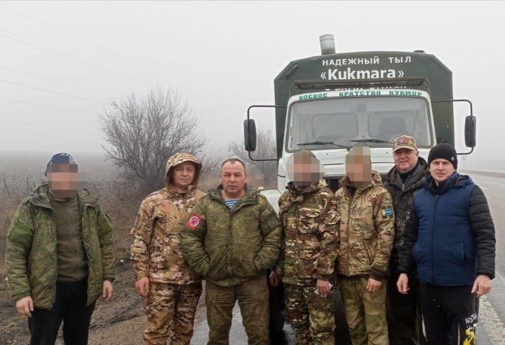 Кукморское Боевое братство отправило в зону СВО очередную баню на колесах и около 400 тонн гуманитарного груза