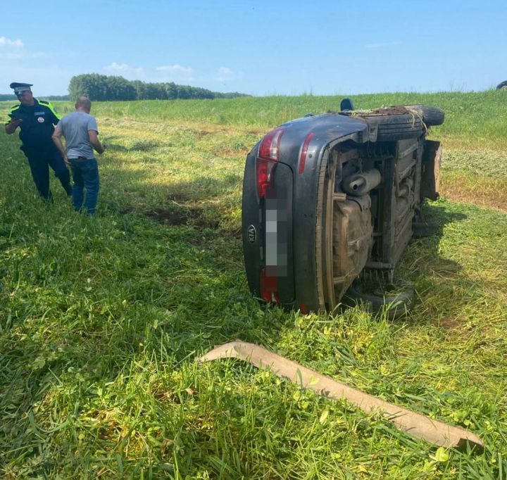 В Кукморском районе иномарка вылетела в кювет, пострадали два пассажира