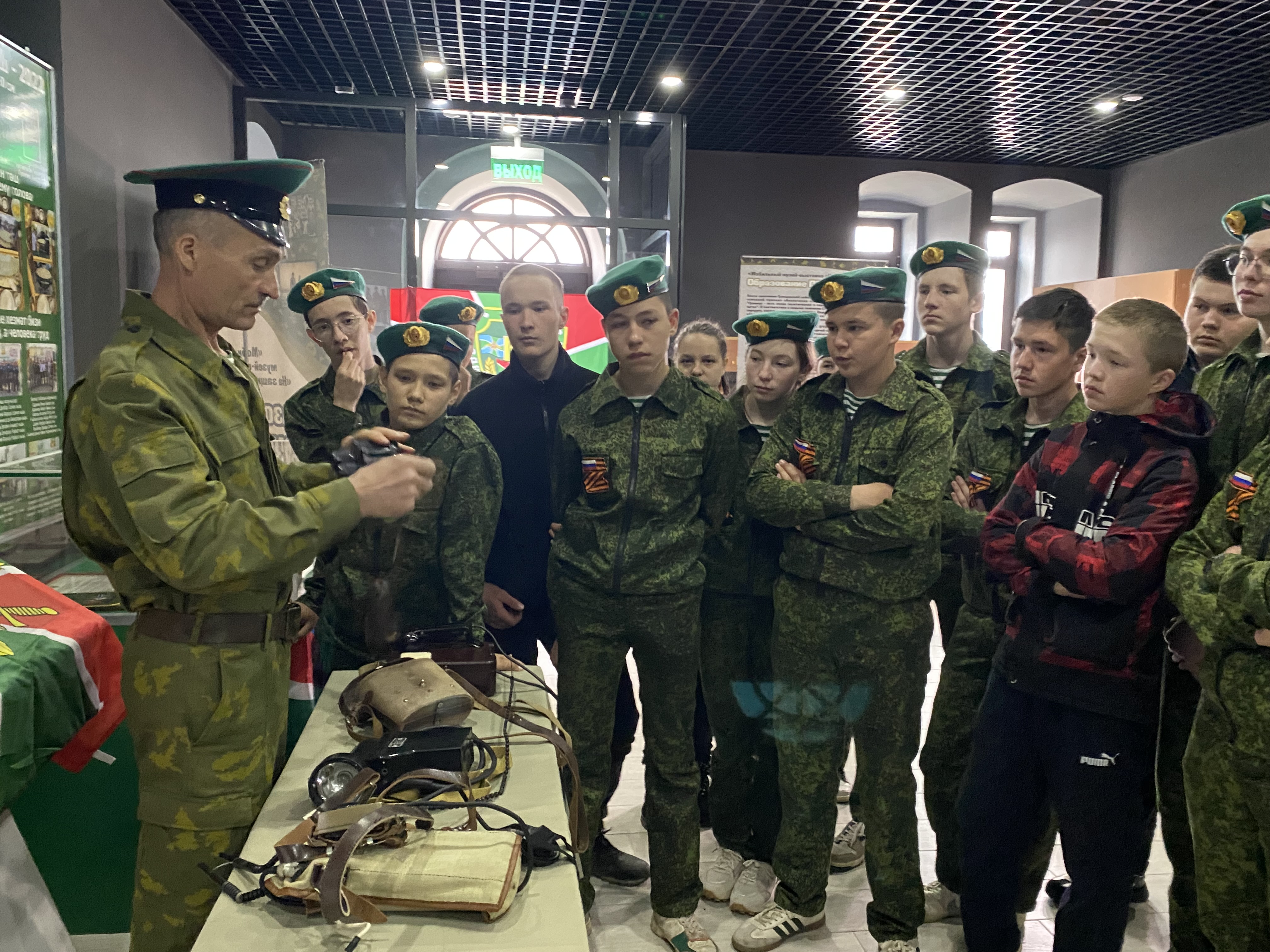 В Кукморе побывал мобильный музей истории пограничных войск