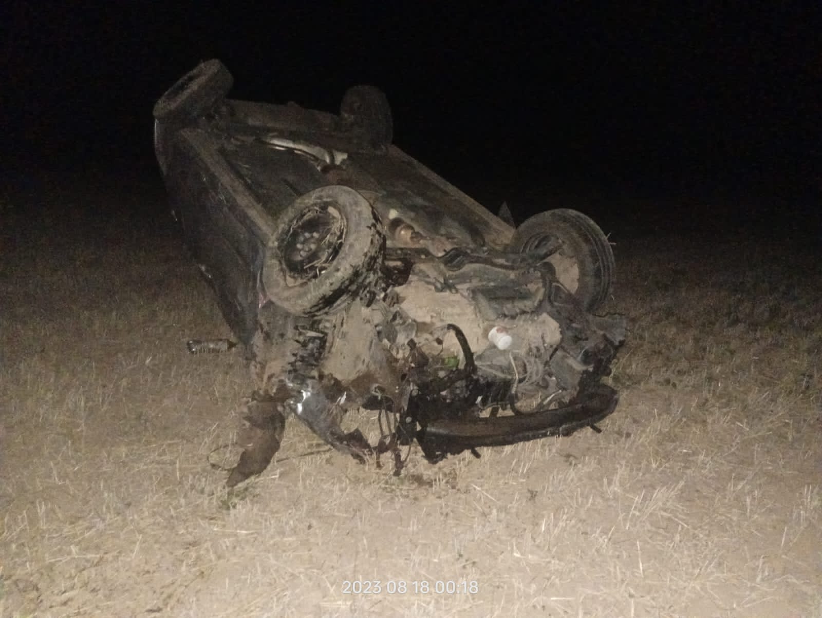 В Кукморском районе Татарстана иномарка вылетела в кювет и перевернулась, водитель погиб