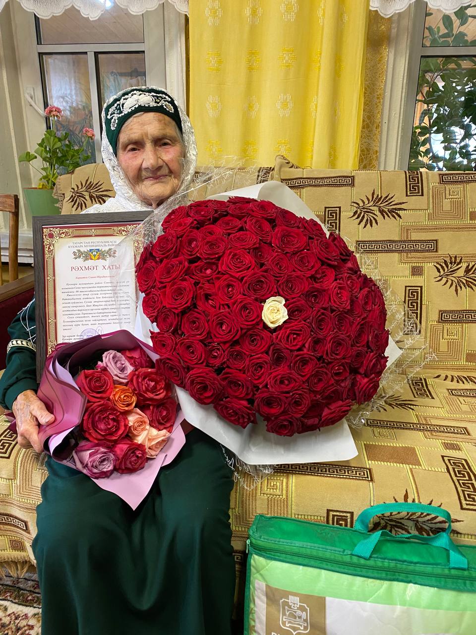 Жительнице деревни Нырты Сание Фаттаховой исполнилось 90 лет