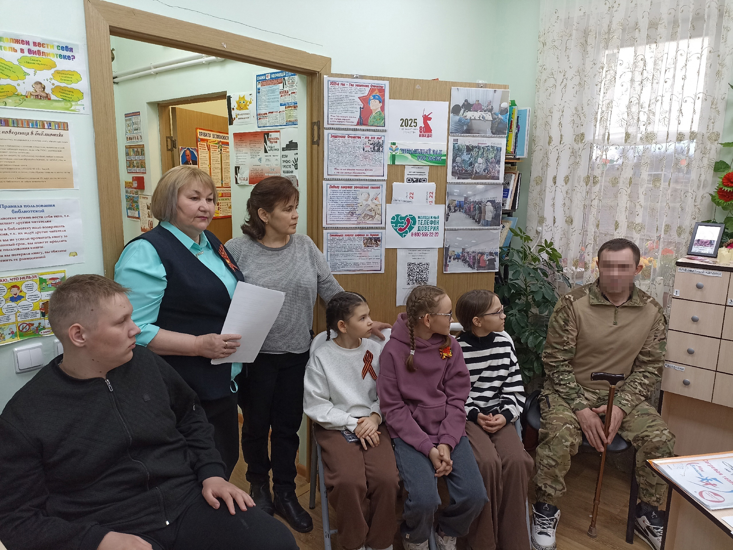 В Староюмьинской сельской библиотеке Кукморского района состоялась встреча с бойцом Маэстро