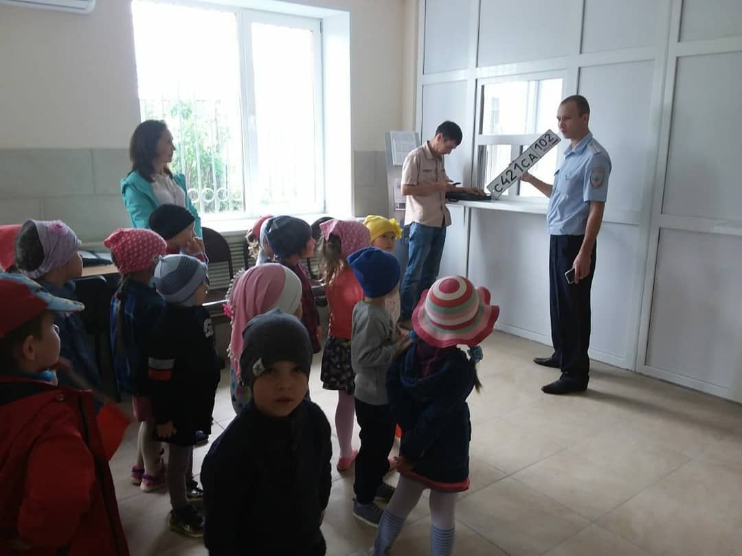 В Кукморе дошкольники побывали в районной Госавтоинспекции